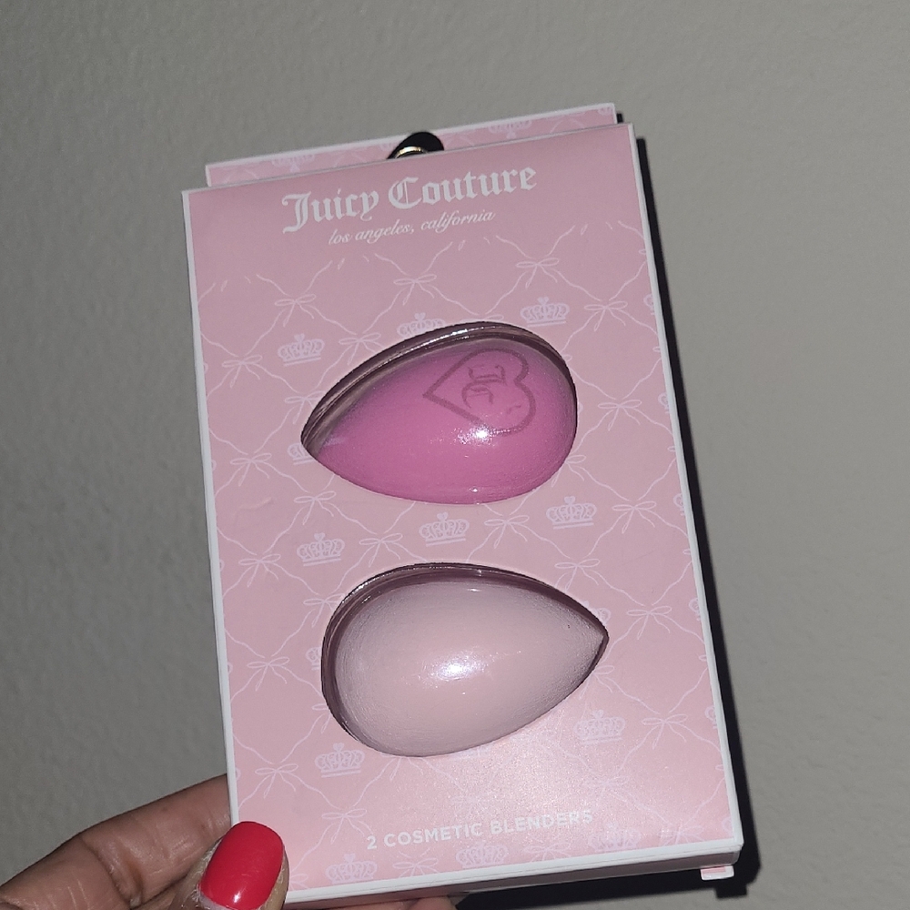 Juicy Couture Pink and Light Pink Cosmetic Blenders